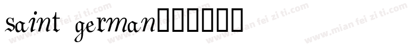 saint german字体转换